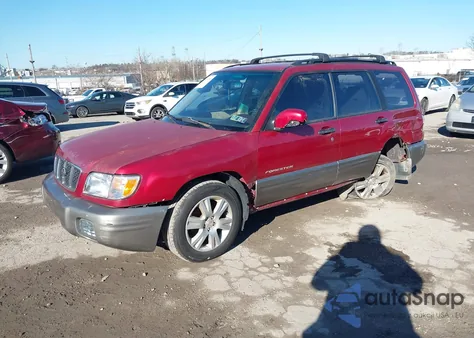 2002 Subaru Forester S from USA, damaged, VIN JF1SF65552H737641